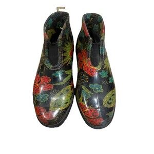 Sloggers Women's Boots Waterproof Rain Garden Ankle Multi Color Floral Size 9